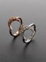 1Pcs 3MM Middle 2MM Two Sides Bezel Round Simple Rose Gold Silver Gemstone Cz Stone Prong Bezel Solid 925 Sterling Silver Adjustable Ring Settings Moon 1214035