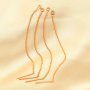 1Pair 8CM Long Minimalist Ear Threader Earringss,14k Rose Gold Filled Earrings,Ear Threader With Cable Chain,Simple Earrings,Long Ear Threads Earrings 1513005