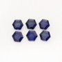 1Pcs Hexagon Cut Sapphire Faceted Stone Lab Created,September Birthstone,Deep Blue Faceted Loose Gemstone,DIY Jewelry Supplies 4160062