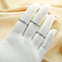 Full Band Lab. Grown Blue Opal Keepsake Breast Milk Resin Ring Setting,Eternity Birthstone Ring,Solid 925 Sterling Silver Ring,Stackable Ring 1294551