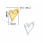 10x18MM Keepsake Breast Milk Resin Heart Bezel Pendant Settings,Simple Stainless Steel Heart Pendant Charm,DIY Pendant Supplies 1431536