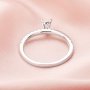 Pear Prong Ring Settings,Simple Bezel Solid 14K 18K Gold Moissanite Ring,Art Deco Ring,DIY Ring Blank Supplies 1294633