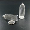 6pcs 20x50mm silver plated cover glass tube vial bottle dome pendant charm settings DIY jewelry findings supplies 1800186