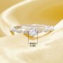 Dainty Round Ring With 4MM Round White Cubic Zirconia,Solid 925 Sterling Silver Ring,Art Deco Round Ring 6210348