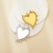 21x26MM Heart Bezel Stainless Steel Pendant Settings,Yellow Gold Rhodium Pendant Charm,Art Deco Pendant,DIY Pendant Blank Supplies 1431520