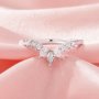 Curved Moissanite Stackable Ring,Solid 14K 18K Gold Ring,Dainty Stacker Ring,Stackable Ring,DIY Ring Supplies 1294994