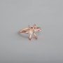 1Pcs Irregular Stone Prong Claw Bezel 925 Sterling Silver Rose Gold Adjustable Ring Settings DIY Supplies Findings 1294147