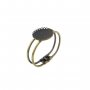 1Pcs Vintage Style Brass Bronze 25-30MM Round Bezel Bracelet Bangle Settings DIY Supplies 58MM Diameter 1900236