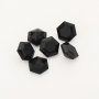 1Pcs Black Agate Onyx Hexagon Cut Faceted Stone,Loose Gemstone,Unique Gemstone,DIY Jewelry Supplies 4160064