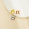 7MM Heart Prongs Bezel Pendant Settings,Rose Yellow Gold Plated Stainless Steel Heart Pendant Charm,Minimalist Heart Pendant,Simple Pendant Blank 1431455