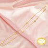 Six Stones 4MM Keepsake Breast Milk Resin Round Bezel Necklace Settings,Solid 14K 18K Gold Necklace,Minimalist DIY Necklace Supplies 1320053