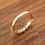 Solid 18K Gold Keepsake Ring Settings for Breast Milk Resin 2x4MM Marquise Bezel with 2mm Birthstone Stackable Ring Bezel 1294212-2