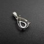 1Pcs Multiple Size Prong Bezel Settings For Tear Pear Drop Shape Gems Facted Cz Stone Solid 925 Sterling Silver DIY Pendant Charm Settings Tray 1431034