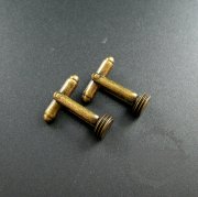 10pcs Screw Change Series 8mm screwed top bezel basic antiqued bronze brass DIY cufflinks,cuff link supplies jewelry findings 1500060