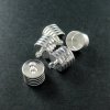 20pcs 7.5x8.5mm silver plated brass glass tube top cap bail DIY glass dome supplies findings 1532008