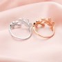 2x4MM Keepsake Breast Milk Resin Marquise Bezel Ring Settings,Bypass Tree Branch Leaf Ring,Solid 14K 18K Gold Ring,Adjustable Ring 1294643