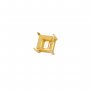 8MM Square Prongs Bezel Pendant Settings,Yellow Gold Plated Stainless Steel Pendant Charm,Minimalist Square Pendant,Simple Pendant Blank 1431453