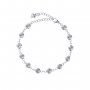 Keepsake Breast Milk Resin Round Bezel Blank Bracelet Settings,4MM 12 Stones Stainless Steel Bracelet Supplies 1900328