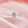 Solitaire Round Stone Prong Claw Bezel Ring Settings,Solid 14K 18K Gold Ring,Minimalist Ring,Simple Ring,DIY Ring Supplies For Gemstone 1295084