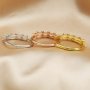 3x4MM Oval Prong Ring Settings 5 Stones Keepsake Rose Gold Plated Solid 925 Sterling Silver DIY Ring Bezel Supplies 1294352