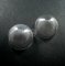 4pcs 25mm half round dome glass beads bottles 12mm height transparent DIY glass pendant charm earrings findings supplies 3070053