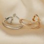 6mm Heart Prong Ring Settings Two Stones Solid 925 Sterling Silver Rose Gold Plated Blank Bezel Bezel for Gemstones DIY Ring Supplies 1294379