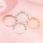 Keepsake Solid 14K Gold Ring Settings for Breast Milk Resin 2x4MM Marquise Bezel with 2mm Birthstone Stackable Ring Bezel 1294212