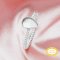 Keepsake Breast Milk Resin Pear Bezel Ring Settings,Solid 14K 18K Gold Ring,Simple Twist Bezel Ring,DIY Ring Supplies For Gemstone 1294719
