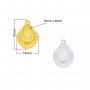 Keepsake Breast Milk Resin Oval Bezel Pendant Settings,Art Deco Stainless Steel Oval Pendant Charm,DIY Pendant Blank Supplies 1421275