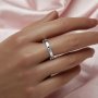 Keepsake Breast Milk Resin Birthstone Ring Settings,Solid 14K 18K Gold Ring,Simple Art Deco Ring,DIY Ring Supplies 1294716