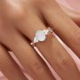 Keepsake Breast Milk Resin Oval Bezel Ring Settings,Solid 9K 14K 18K Gold Ring,Vintage Styles Oval Ring,DIY Ring Supplies 1222133