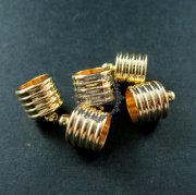 20pcs 7.5x8.5mm 14K light gold plated brass glass tube top cap bail DIY glass dome supplies findings 1534004