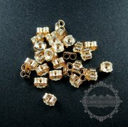 10pcs 3.8x4.6mm 14K gold filled high quality color not tarnished DIY earrings back jewelry supplies findings 1705046
