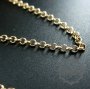10cm 2.25mm 14K gold filled high quality color not tarnished rolo chain DIY necklace chain supplies findings 1315014