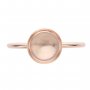 8MM Round Breast Milk Keepsake Resin Ring Settings,Solid Back Ring Bezel,DIY Rose Gold Plated Solid 925 Sterling Silver Ring Supplies 1215034