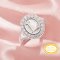 Oval Initial Letter Signet Ring,Keepsake Breast Milk Resin Solid 14K 18K Gold Ring Settings,Solid Back Ring,DIY Ring Supplies 1222152
