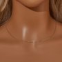 0.9MM Solid 18K Rose Gold Necklace,Au750 Necklace,18K Gold Cable Necklace,DIY Necklace Chain Supplies 16''+2'' 1329006