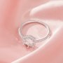 Halo Hexagon Prong Ring Settings,Solid 14K 18K Gold Moissanite Ring,Pave Moissanite Hexagon Ring,DIY Ring Supplies 1294983