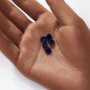 Lab Created Faceted Hexagon Sapphire,September Birthstone,Blue Faceted Loose Gemstone,DIY Jewelry Supplies 4160078