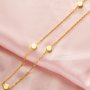 Six Stones 4MM Keepsake Breast Milk Resin Round Bezel Necklace Settings,Solid 14K 18K Gold Necklace,Minimalist DIY Necklace Supplies 1320053
