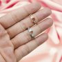 Keepsake Breast Milk Oval Three Stones Prongs Ring Settings Resin Solid 14K Gold with Moissanite Accents DIY Flower Ring Blank Band 1210062-1