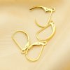 1Pair 8x15MM Minimalist DIY Leverback Earrings Hooks,14k Gold Filled Earrings Hooks,Simple Earrings Hook 1525009