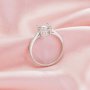 Minimalist Round Prong Ring Settings,Solid 14K 18K Gold Ring,Minimalist Round Ring,Simple Ring,DIY Ring Supplies For Gemstone 1212135