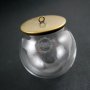 6pcs 35mm diameter round ball glass vial bottle bulb pendant charm with brass bronze cap loop 1810153