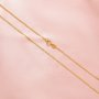 1MM Cable Oval Chain Necklace,Solid 18K Gold Necklace Chain,Minimalist Chain Necklace,DIY Necklace Supplies 1315036