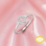 4x6MM Halo Pear Prong Ring Settings,Solid 14K 18K Gold Ring With Two Sides Moissanite Stones,DIY Ring Supplies For Gemstone 1295098