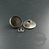 20pcs 25MM antique silver brass round brooch base tray,brooch pin tray,vintage button tray1581018