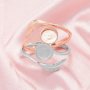 6MM Keepsake Breast Milk Resin Round Bezel Ring Settings,Tree Branch Leaf Solid 14K 18K Gold Ring,Adjustable Ring,DIY Ring Supplies 1215079