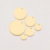 1PCS Stamping Round Circle Disc 14K Gold Filled Pendant,Minimalist Round Charm,DIY Pendant Supplies For Personalized Jewelry 1431256