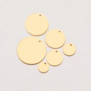 1PCS Stamping Round Circle Disc 14K Gold Filled Pendant,Minimalist Round Charm,DIY Pendant Supplies For Personalized Jewelry 1431256